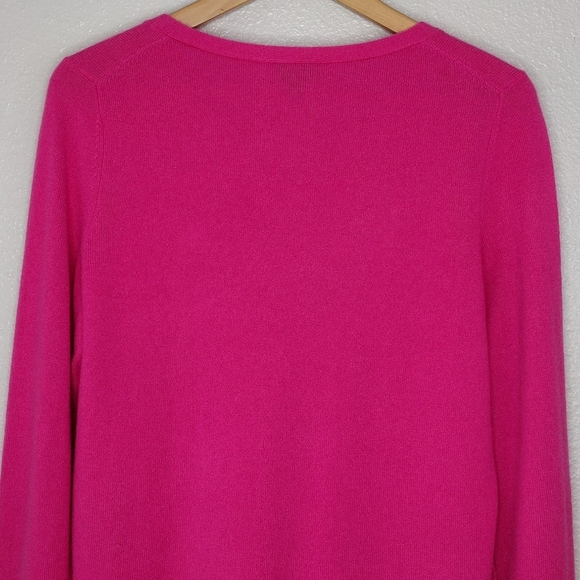 Talbots Pure Cashmere Pullover Long Sleeves V-Neck Sweater Size M - Picture 5 of 13